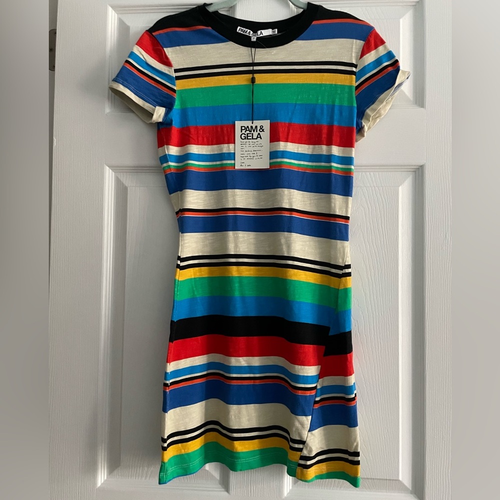 Pam & gela striped shirt dress